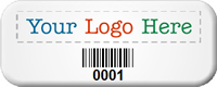Custom Logo Barcode SunGuard Asset Tags