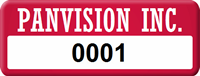 Personalized Company Name Tag with Numbering Change Color