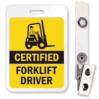 Certified Forklift Driver Badge