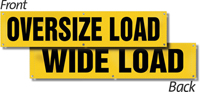 Oversize Load Wide Load Transportation Banner