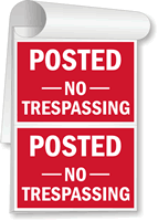 Posted No Trespassing Sign Book