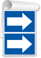 Blue Arrow Sign Book  Arrow Sign