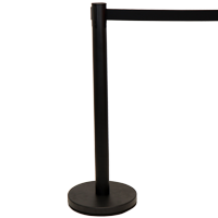 Crowd Control Barrier with Retractable Belt