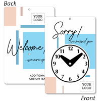 Custom Welcome We Missed You Be Back Clock Sign