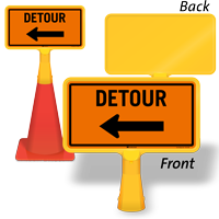 DETOUR ConeBoss Sign With Choose Arrow