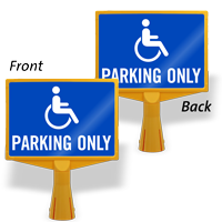 Handicapped Parking Only ConeBoss Sign