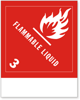 Blank Flammable Liquid Label