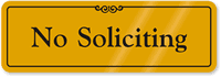 Gold DiamondPlate™ Door Sign