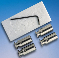 Metal barrels for acrylic Mount Exit Sign