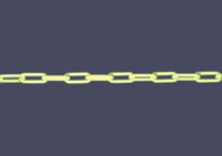 Photoluminescent Yellow Links Sold by the Yard
