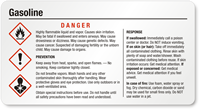 Gasoline GHS Chemical Label