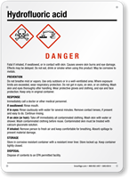 Hydrofluoric Acid GHS Sign