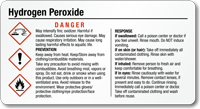 Hydrogen Peroxide Chemical GHS Label, 2in. x 3.75in.