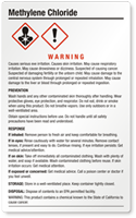 Methylene Chloride Large GHS Chemical Label