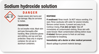 Sodium Hydroxide GHS Chemical Label   Small 