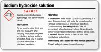 Tiny Sodium Hydroxide Tiny GHS Chemical Label