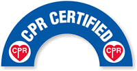 CPR Certified Hard Hat Decals