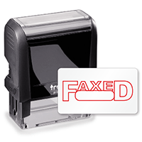 Faxed (Red) Stamp