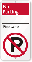 No Parking Fire Lane Sign