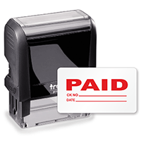 Paid Ck No. Stamp