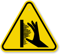 ISO Burn Hazard Hot Surface Sidewall Symbol Sign