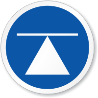 Center Of Gravity ISO Sign