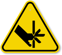 ISO Cutting of Fingers Straight Blades Symbol Sign