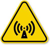 ISO Non Ionizing Radiation Warning Symbol Sign