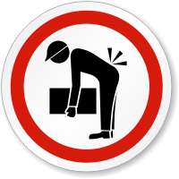 Lifting Hazard ISO Circle Sign