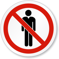 Restricted Access ISO Prohibition Sign