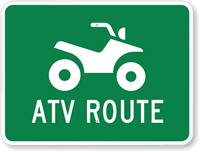 ATV Route Sign