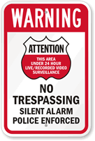 Area Under Video Surveillance Sign