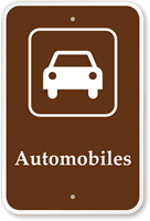 Automobiles  Campground Guide & Park Sign