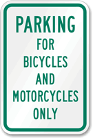 Bicycles And Motorcycles Only