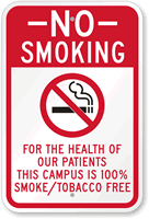 Tobacco Free Campus Sign