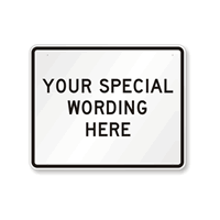 Customizable Horizontal Black Sign