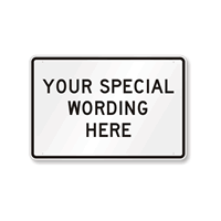 Customizable Horizontal Black Sign