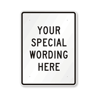 Customizable Vertical Black Template Parking Sign
