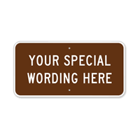 Customizable Horizontal Brown Template Parking Sign