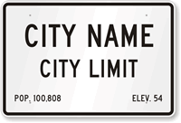 Custom City Name Sign