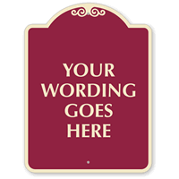 Dome Shaped Parking Sign