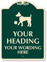 Custom Dog Playing Sign