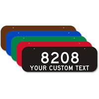 Customizable House Number Sign