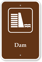 Dam  Campground Guide & Park Sign