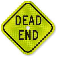 Mini Dead End Sign