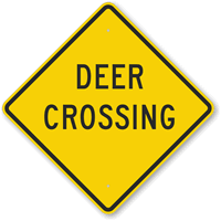 Deer Crossing Sign