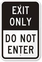 EXIT ONLY
