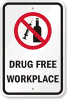 Drug Free Workplace Sign