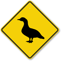 Goose Crossing Symbol Sign