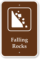 Falling Rocks  Campground Guide & Park Sign